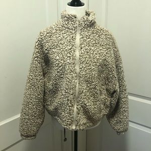 Me Jane Sherpa ladies sweater jacket size small